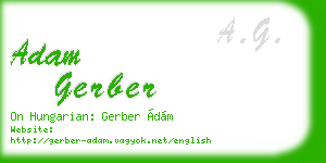 adam gerber business card